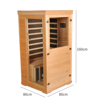 Mini-Hemlock-Ferninfrarot-Sauna für 1 Person