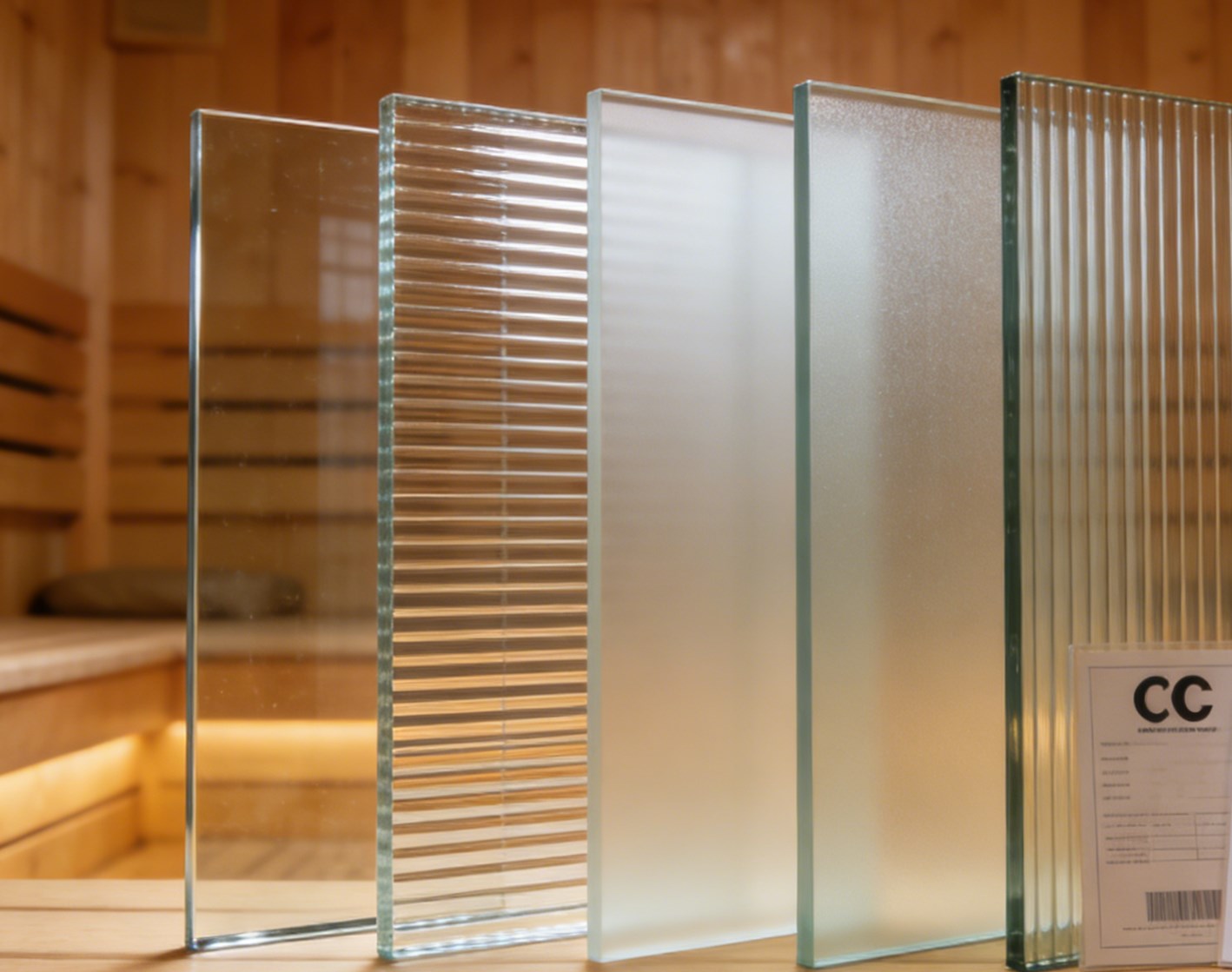 Explosionsgeschütztes Glas für den Saunaraum