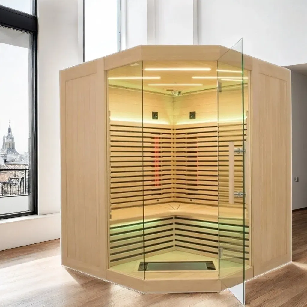 Hemlock-Infrarotsauna für 3–4 Personen für zu Hause