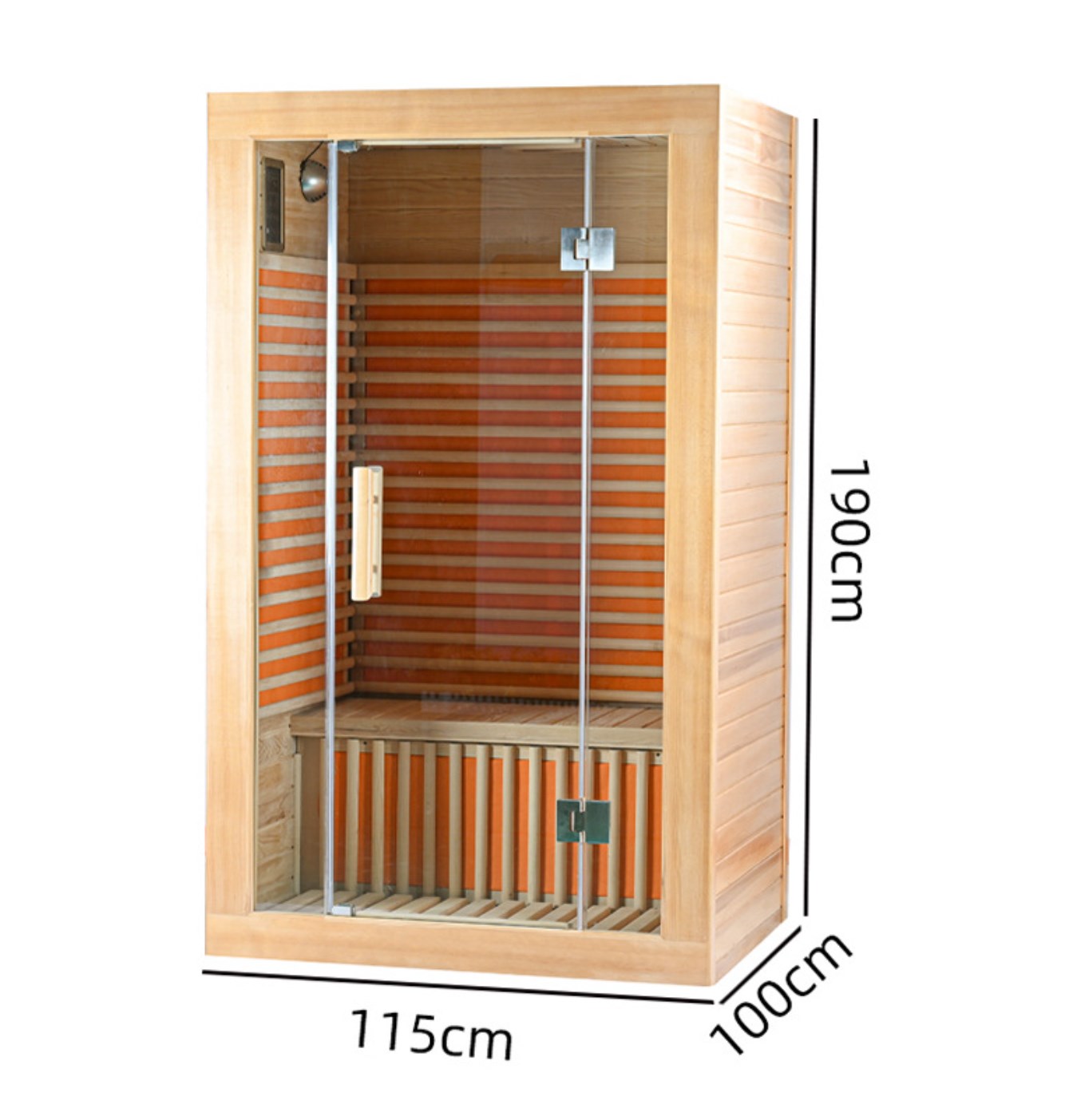 Sauna für 1–2 Personen, Hemlock-Ferninfrarot-Sauna